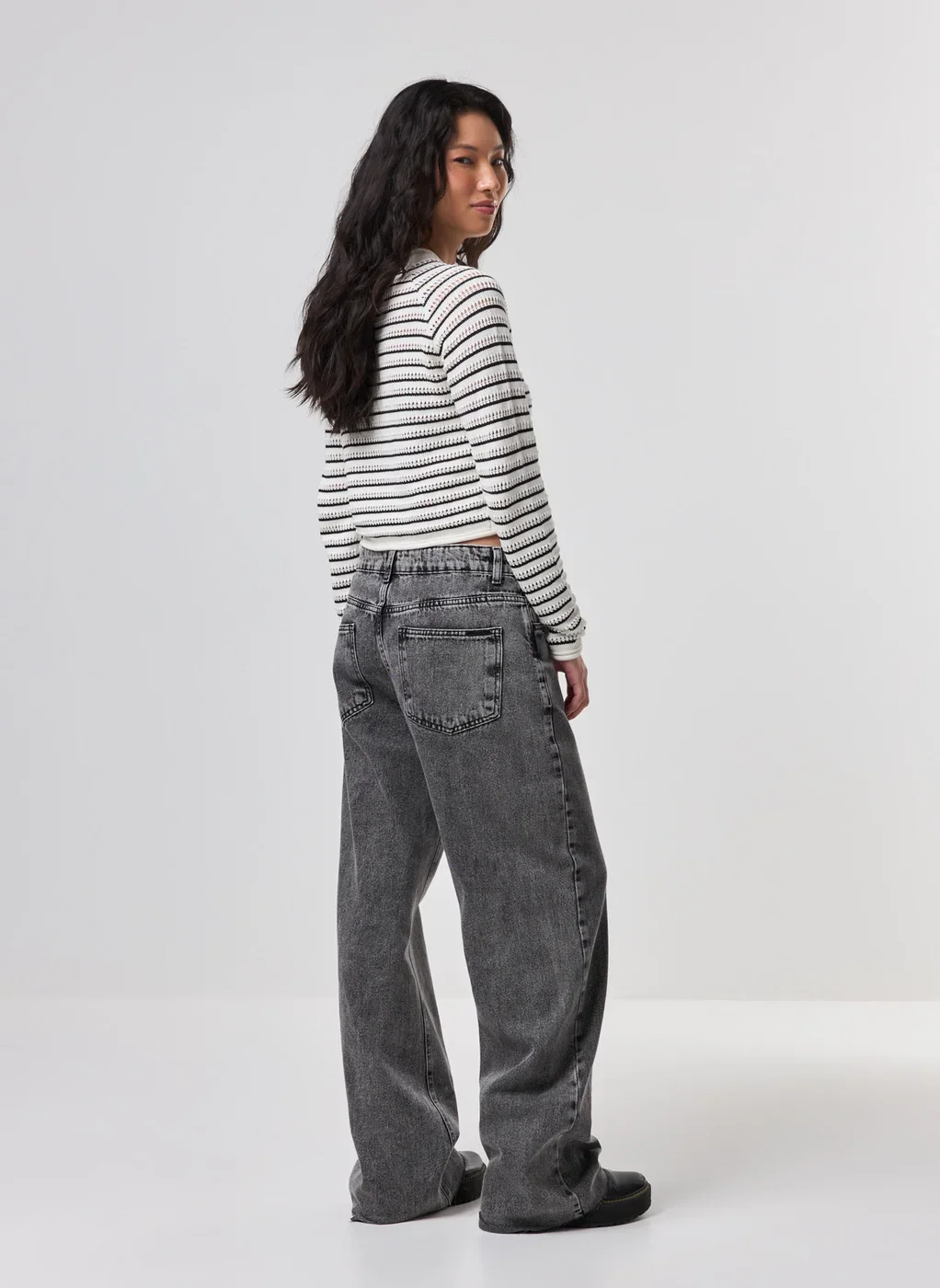 Blusa Manga Longa Tricô Listras