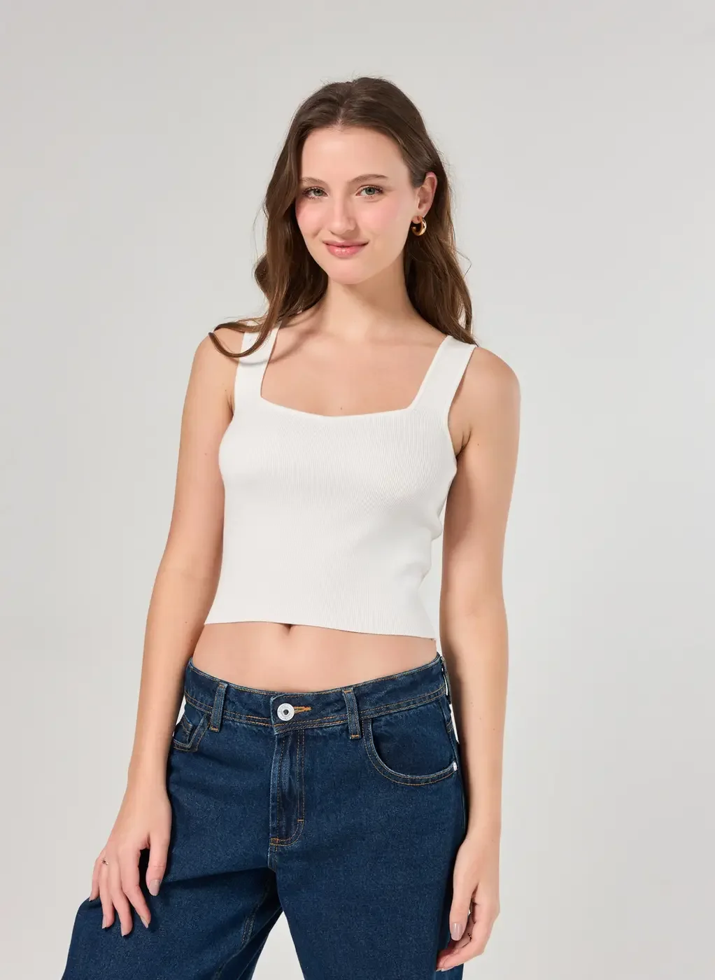 Regata Canelada Em Tricô