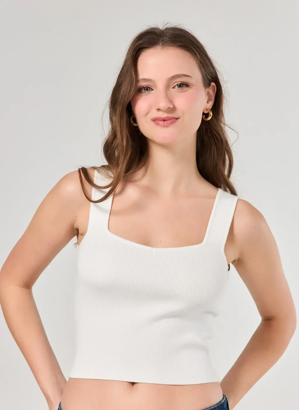 Regata Canelada Em Tricô