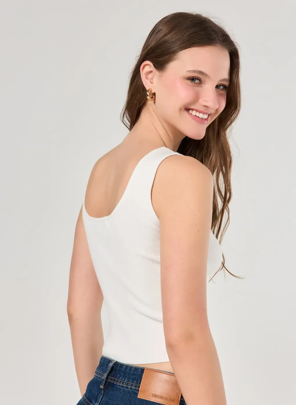 Regata Canelada Em Tricô