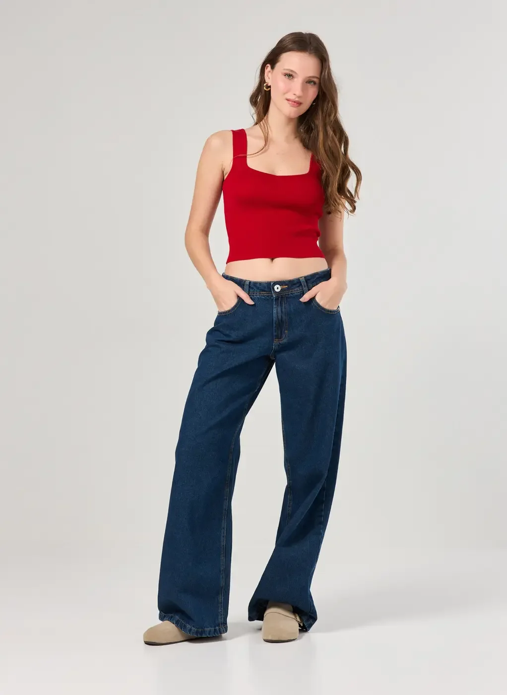 Regata Canelada Em Tricô