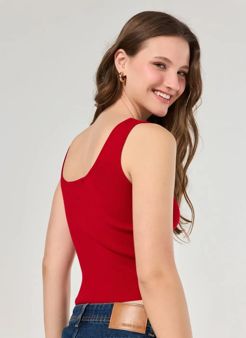 Regata Canelada Em Tricô