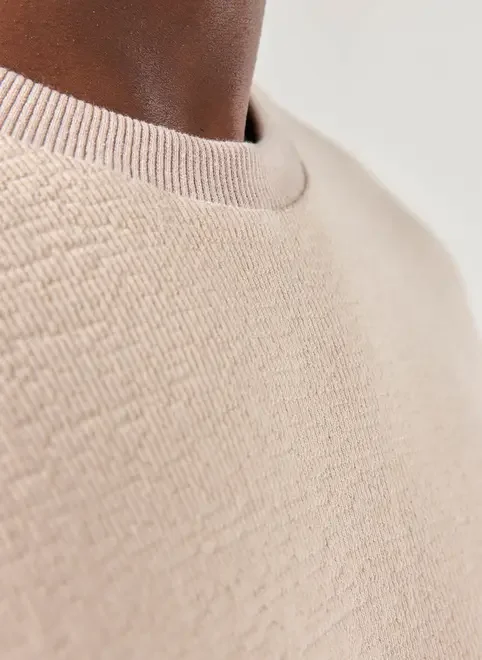 Camiseta Box Atoalhada Areia