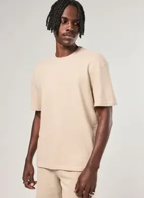 Camiseta Box Atoalhada Areia