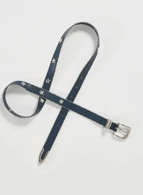 Cinto Poliuretano Marinho Estrelas