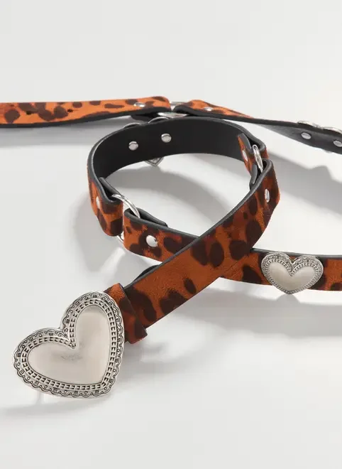 Cinto Oncinha Fivela Coração