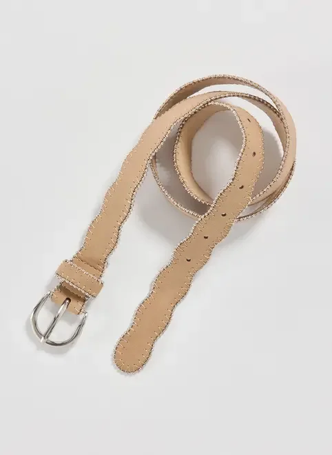 Cinto Ondulado Areia