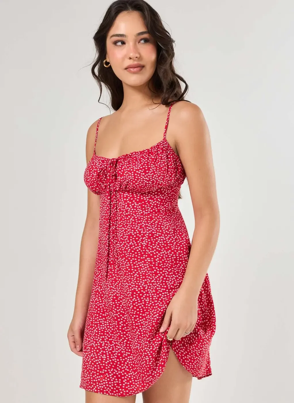 Vestido Curto Busto Franzido