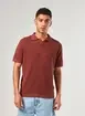 Camiseta Polo Comfort Tricô Bordô