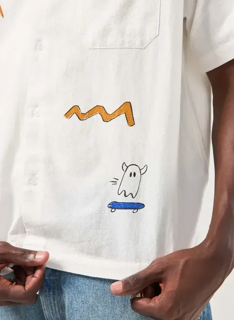 Camiseta Box Branca Desenhos