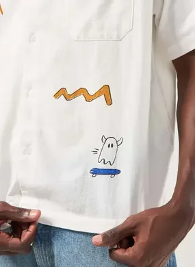 Camiseta Box Branca Desenhos