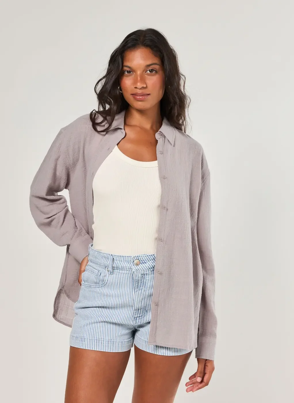 Camisa Manga Longa Oversized