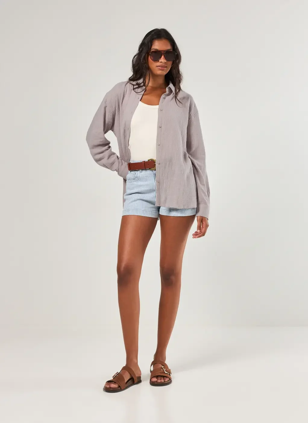 Camisa Manga Longa Oversized