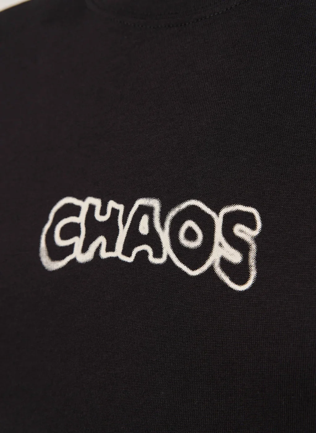 Camiseta Cropped Box Preta Chaos