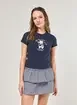 Blusa Azul-Marinho Urso
