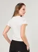Blusa Manga Curta Branca Urso Coração