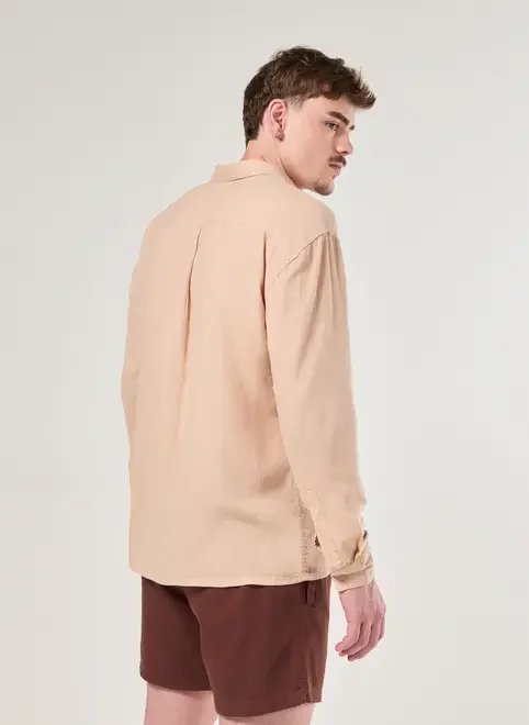 Camisa Comfort Manga Longa Linho