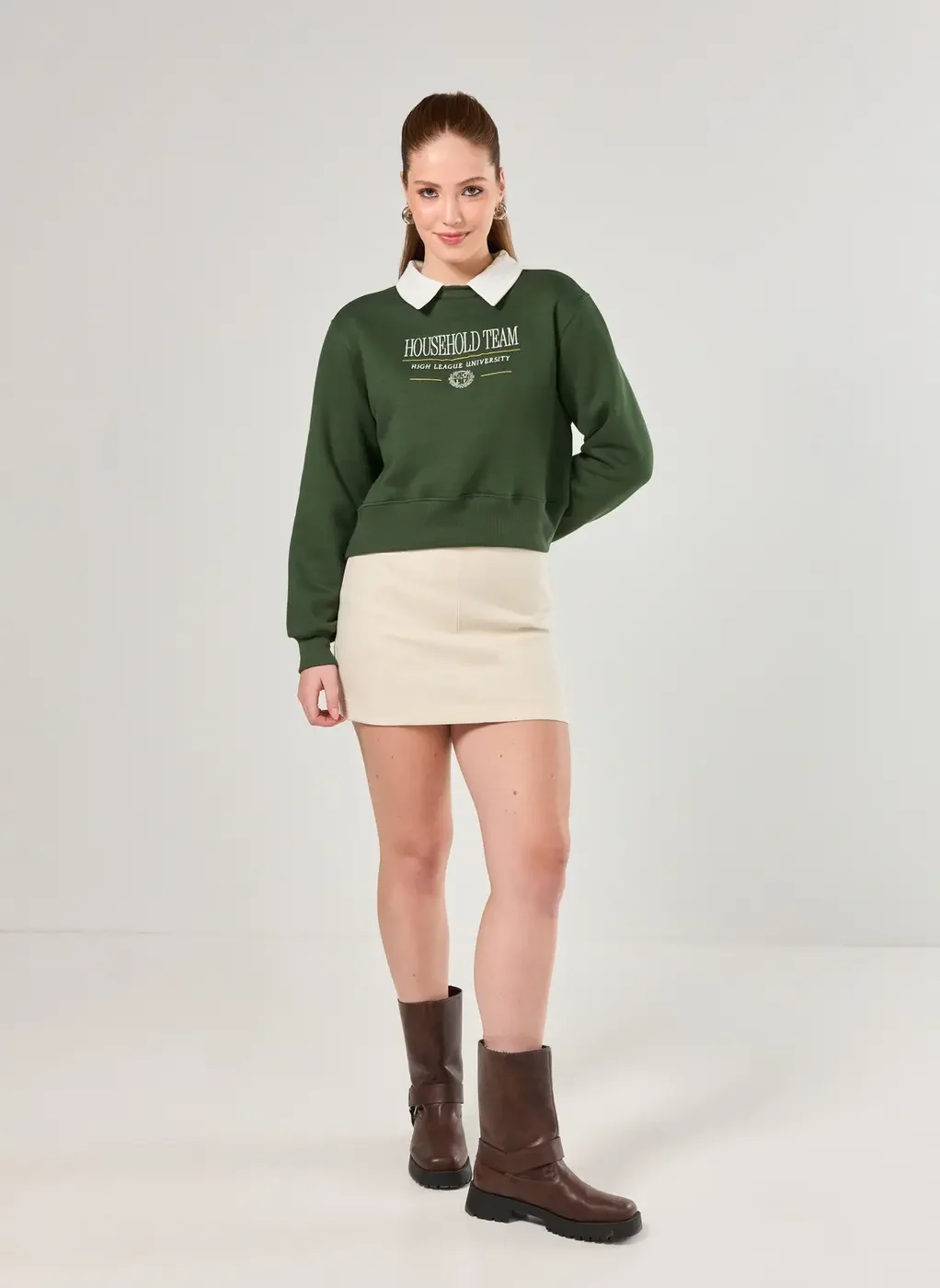 Short Saia Básico Em Tecido