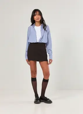 Short Saia Básico Em Tecido