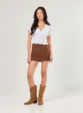 Short Saia Básico Em Tecido