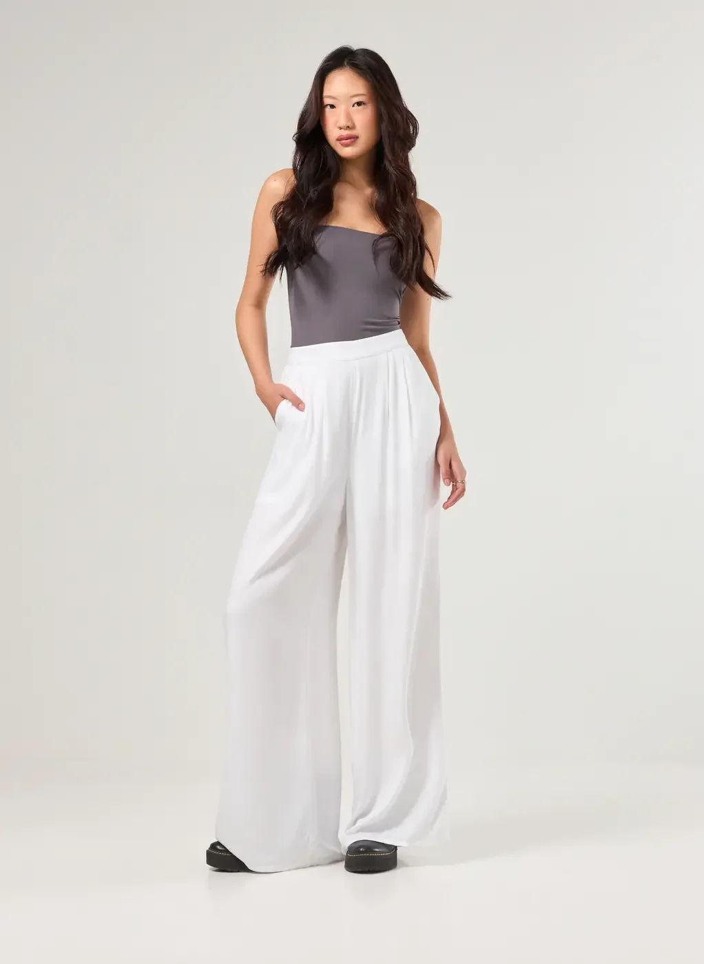 Calça Viscose Wide Leg