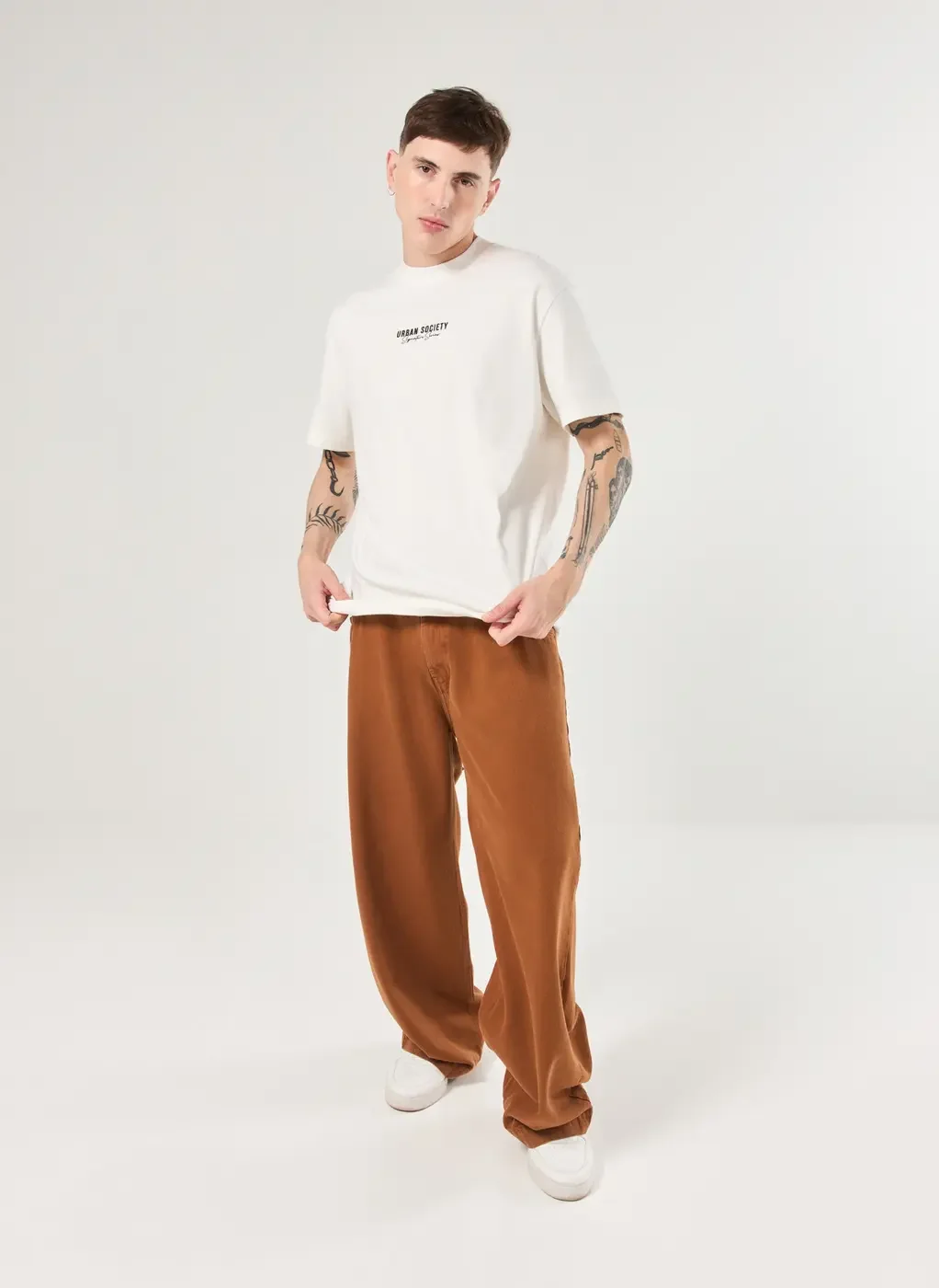Calça Sarja Oversized