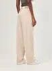 Calça Baggy Cintura Baixa Em Sarja Clara