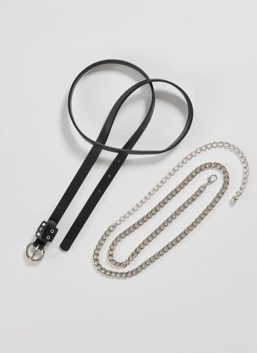 Kit 2 Cintos Poliuretano E Corrente