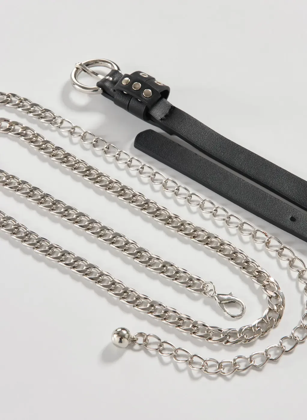 Kit 2 Cintos Poliuretano E Corrente