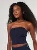 Tube Top Sarja Azul-Marinho
