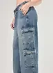 Calça Jeans Cargo Oversized