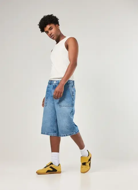 Bermuda Jorts Jeans Médio