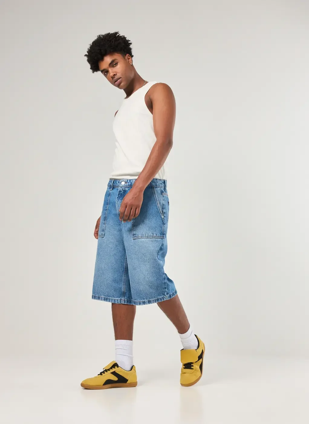 Bermuda Jorts Jeans Médio