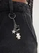 Calça Jeans Baggy Cintura Baixa Chaveiro