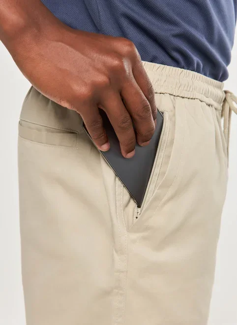 Bermuda Sarja Amarração Cós