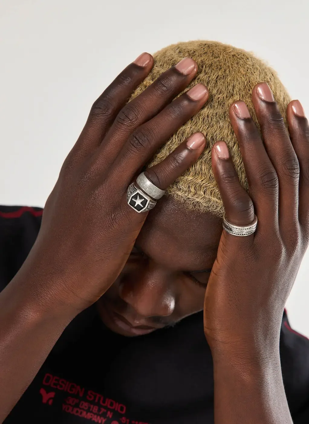 Conjunto 3 Anéis Prateados Estrela