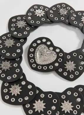 Cinto Largo Boho Coração