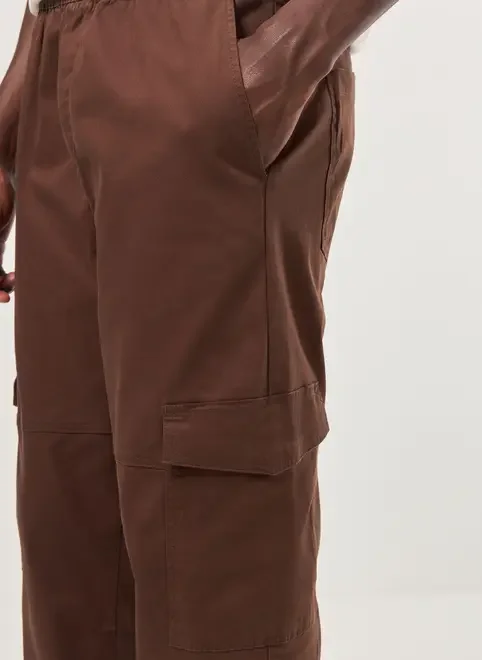 Calça Sarja Reta Cargo