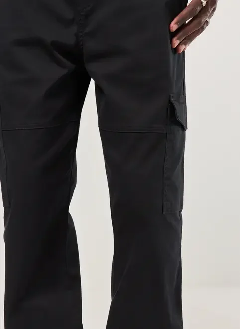 Calça Sarja Reta Cargo