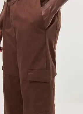 Calça Sarja Reta Cargo