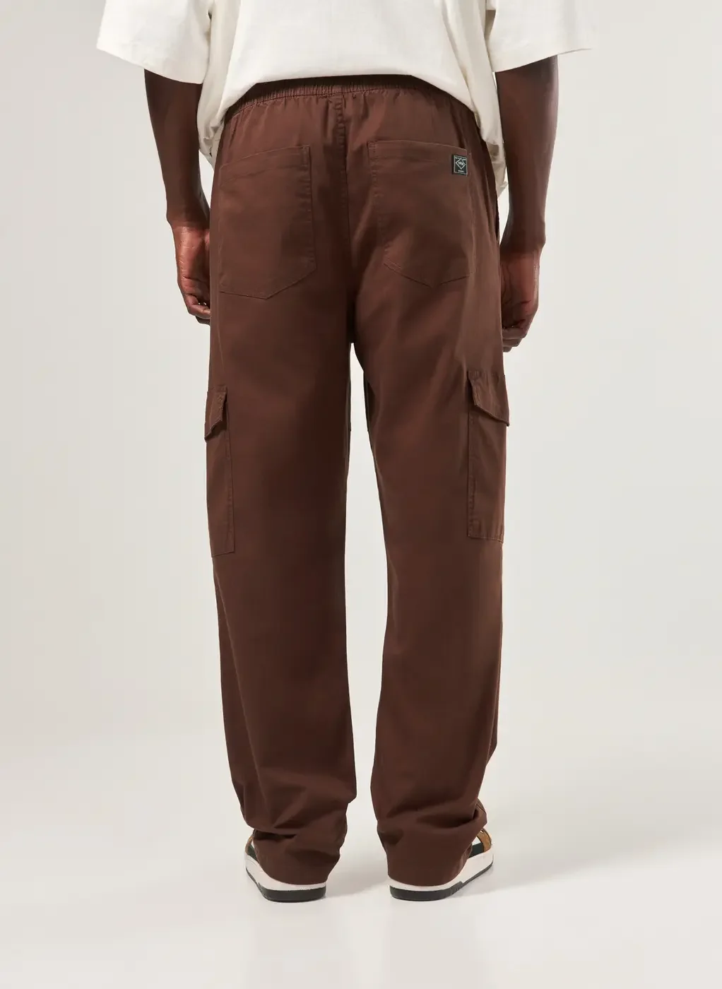 Calça Sarja Reta Cargo