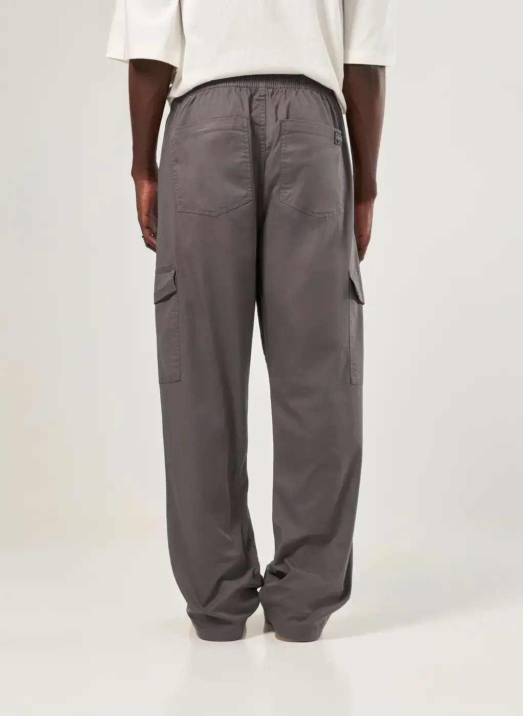 Calça Sarja Reta Cargo