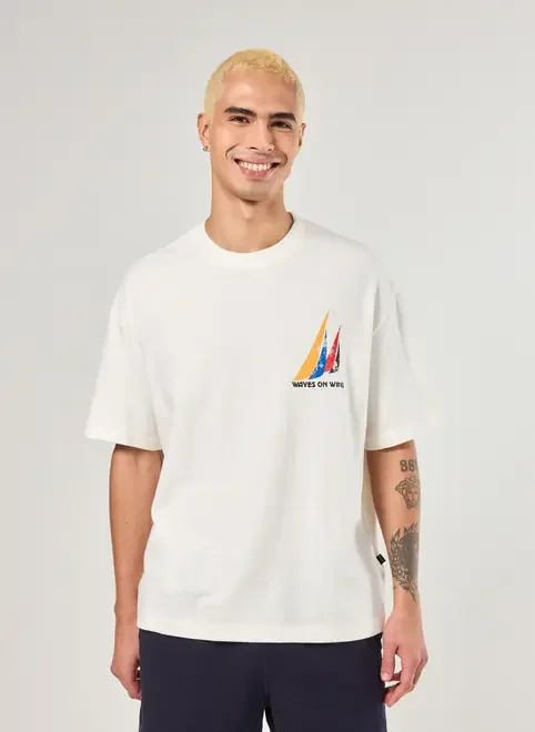 Camiseta Box Malhão Off-White Wind