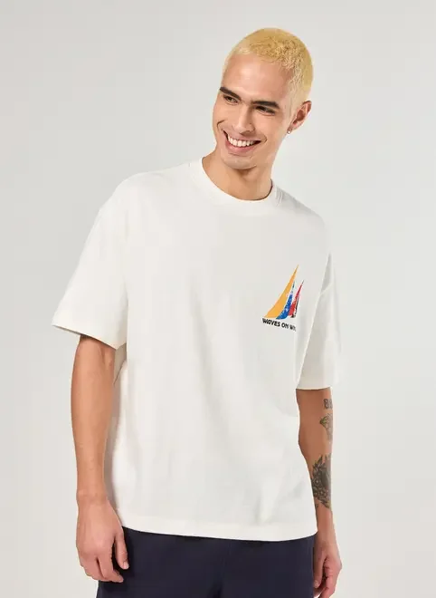 Camiseta Box Malhão Off-White Wind