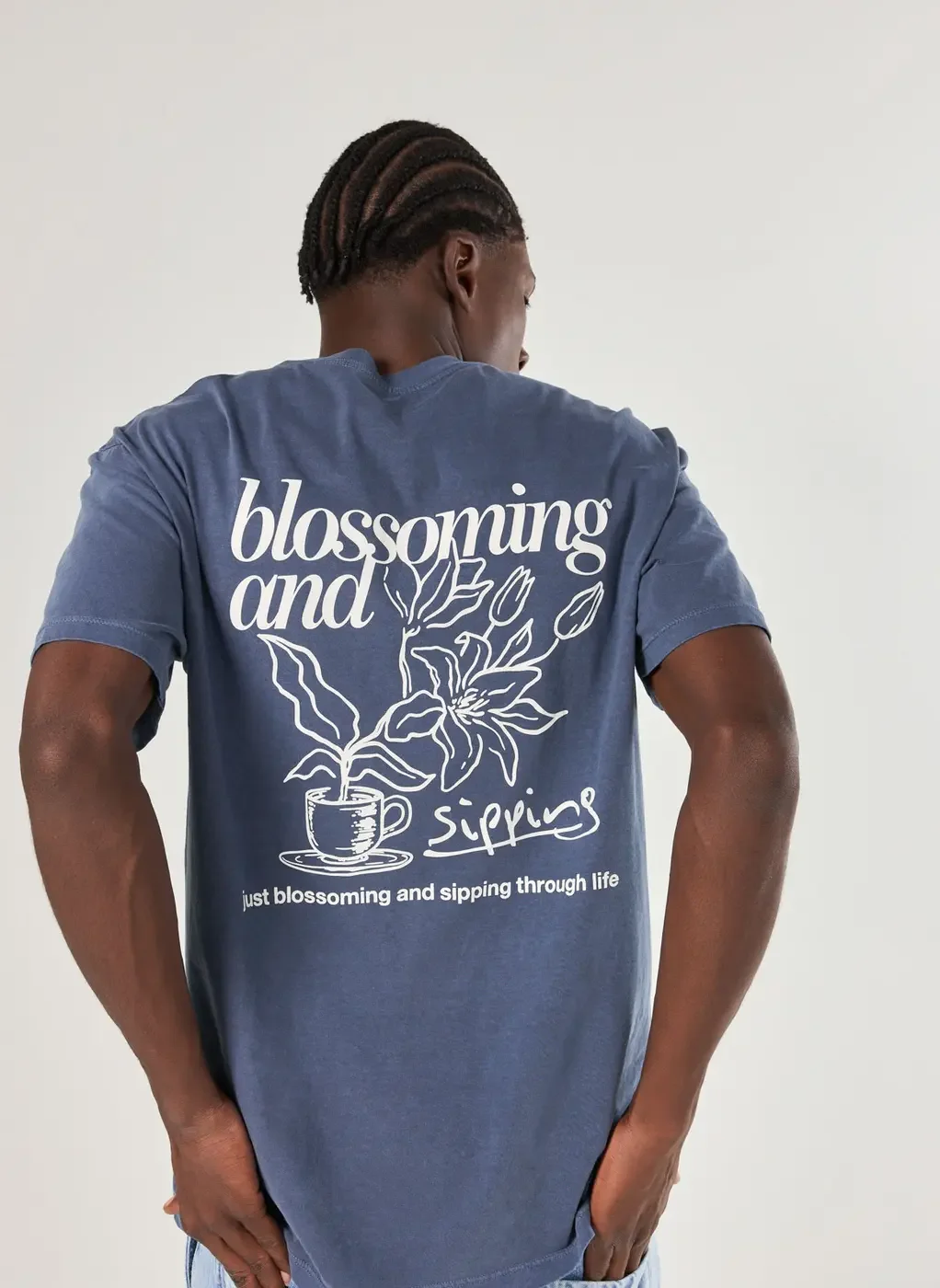 Camiseta Comfort Azul Blossoming