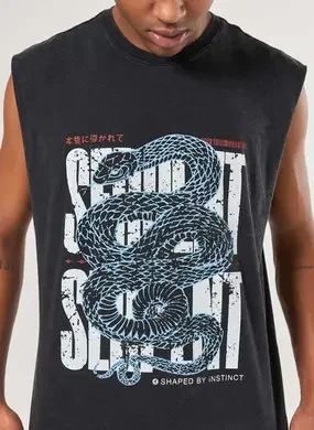 Regata Sleeveless Marmorizada Cobra