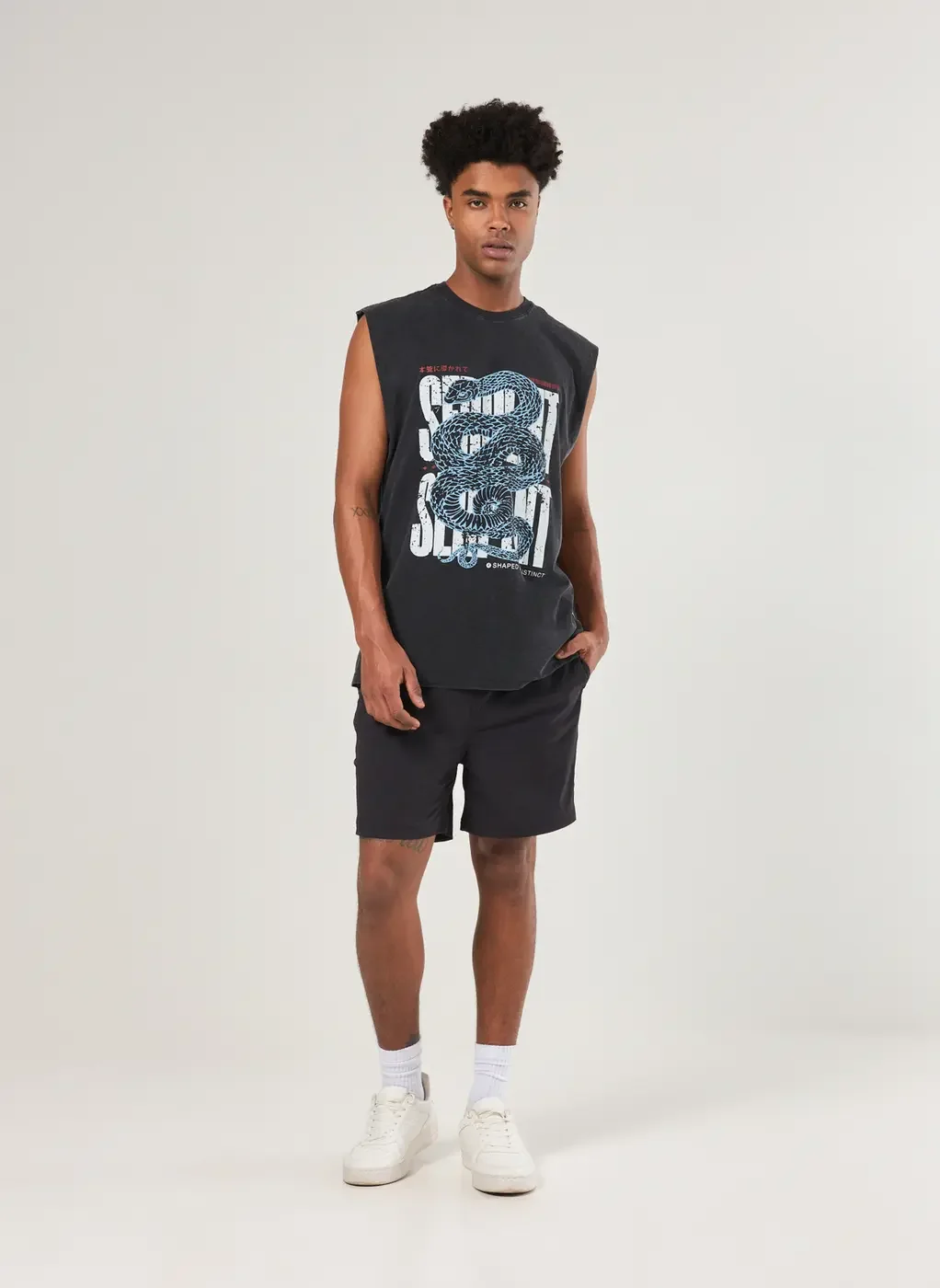 Regata Sleeveless Marmorizada Cobra