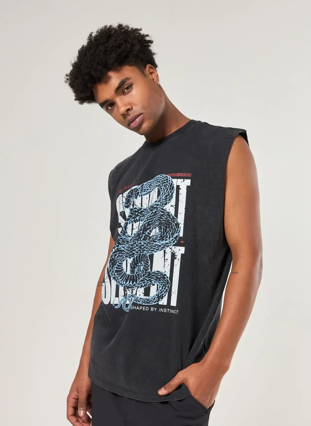 Regata Sleeveless Marmorizada Cobra