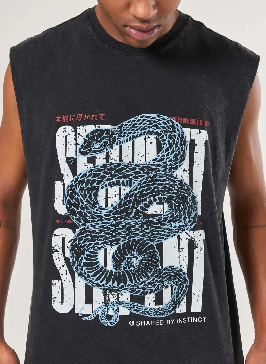 Regata Sleeveless Marmorizada Cobra