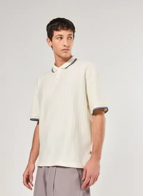 Camiseta Polo Box Texturizada